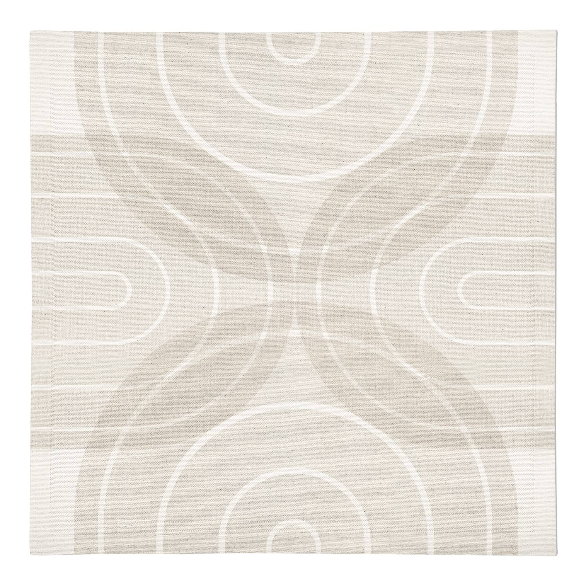 Neutral Rainbow 10" x 10" Cotton Twill Napkin